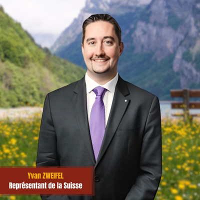 Yvan Zweifel représentant de la Suisse
